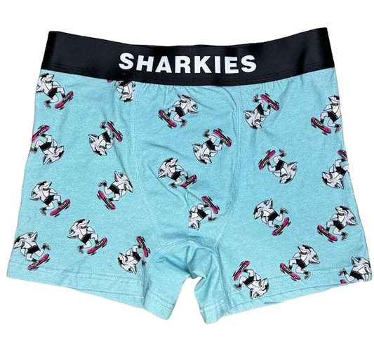 Skateboarding Shark Briefs